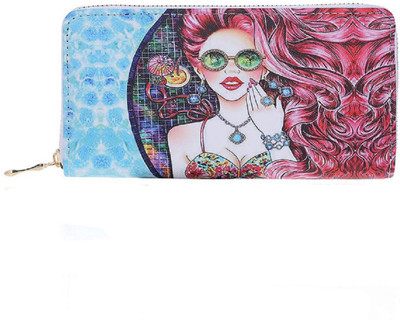 

FuerDanni Casual Blue, Red Clutch