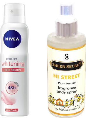 

Nivea TALC TOUCH with HI STREET WOMEN(Set of 2)