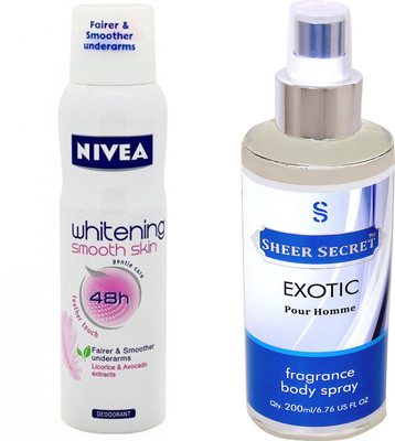 

Nivea SMOOTH SKIN with EXOTIC MEN(Set of 2)