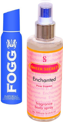

Fogg IMPERIAL 150 ML with ENCHANTED WOMEN BODY MIST 200 ML(Set of 2)