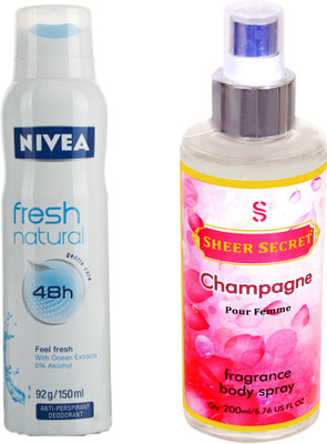 

Nivea FRESH NATURAL with CHAMPAGNE WOMEN(Set of 2)
