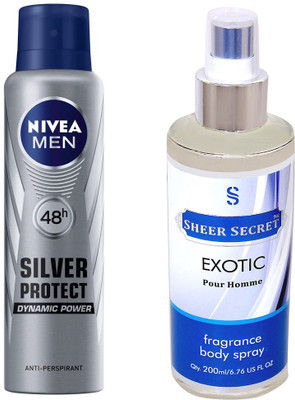 

Nivea SILVER PROTECT with EXOTIC MEN(Set of 2)