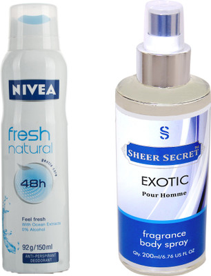 

Nivea FRESH NATURAL with EXOTIC MEN(Set of 2)