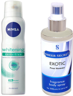 

Nivea SENSITIVE with EXOTIC MEN(Set of 2)