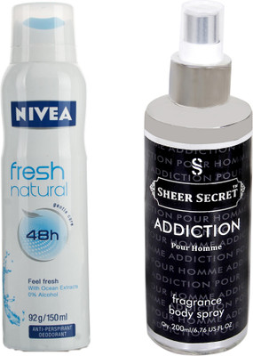 

Nivea FRESH NATURAL with ADDICTION MEN(Set of 2)