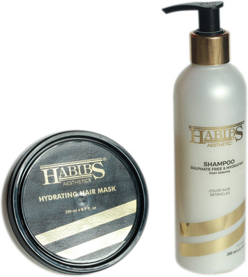 

Habibs COMBO OF POST KERATIN SHAMPOO & MASK(Set of 2)