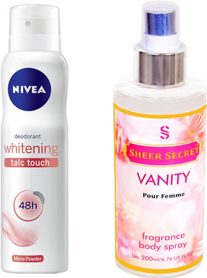 

Nivea TALC TOUCH with VANITY WOMEN(Set of 2)