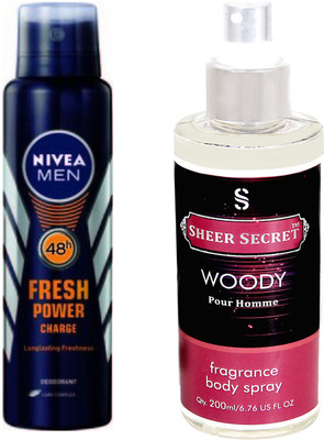

Nivea POWER CHARGE with WOODY MEN(Set of 2)