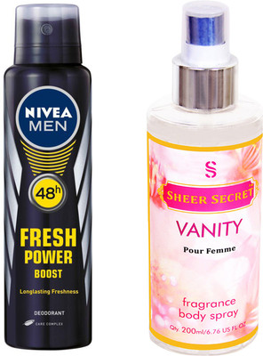 

Nivea POWER BOOST with VANITY WOMEN(Set of 2)