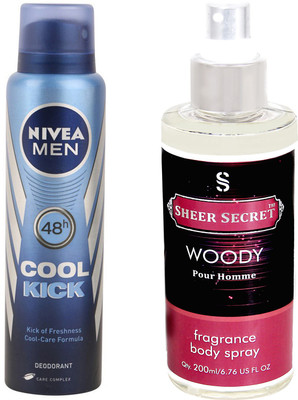 

Nivea COOL KICK with WOODY MEN(Set of 2)