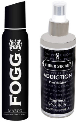 

Fogg MARCO 150 ML with ADDICTION MEN BODY MIST 200 ML(Set of 2)