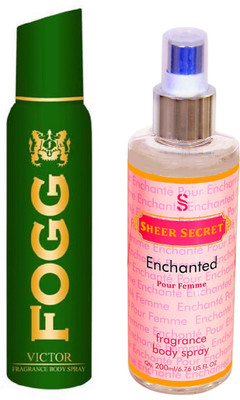 

Fogg VICTOR 150 ML with ENCHANTED WOMEN BODY MIST 200 ML(Set of 2)