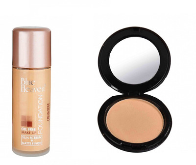 

Blue Heaven oil free foundation with artisto compact(Set of 2)