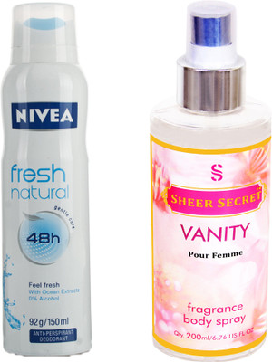 

Nivea FRESH NATURAL with VANITY WOMEN(Set of 2)
