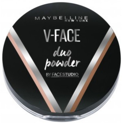 Maybelline New York V-Face Duo Powder - Medium Dark Compact(Medium Dark)