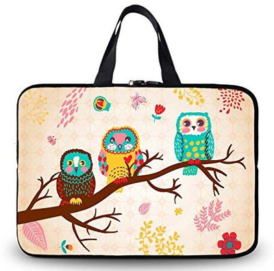 

LUKE Floral Theme Soft Water-proof Neoprene Carrying Case Sleeve Bag with handle For Macbook Air 13 Inch(Models: A1369 and A1466) with usb cable Combo Set