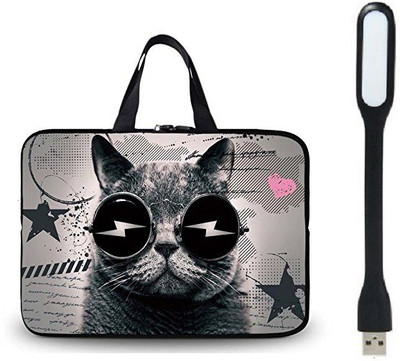 

LUKE Floral Theme Soft Water-proof Neoprene Carrying Case Sleeve Bag with handle For Macbook Air 13 Inch(Models: A1369 and A1466) with usb cable Combo Set