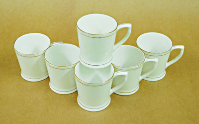 

Reddish Bone China(White, Pack of 6)