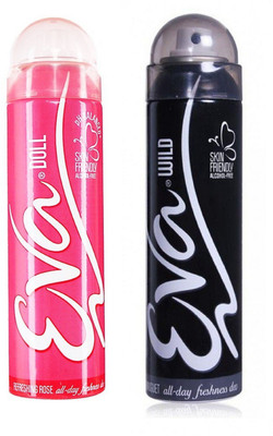 

EVA Doll and Wild Deodorant Spray Combo Pack of 2 (125ML each) Deodorant Spray - For Women(250 ml, Pack of 2)