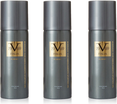 

Versace 19V69 ITALIYA PLAY ON - EACH 150ML Body Spray - For Men & Women(150 ml, Pack of 3)