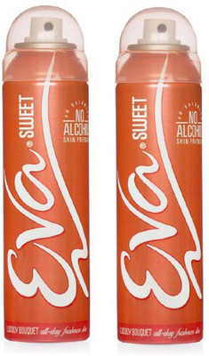 

EVA Sweet Deodorant Spray Combo Pack of 2 (125ML each) Deodorant Spray - For Women(250 ml, Pack of 2)
