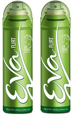 

EVA Flirt Deodorant Spray Combo Pack of 2 (125ML each) Deodorant Spray - For Women(250 ml, Pack of 2)