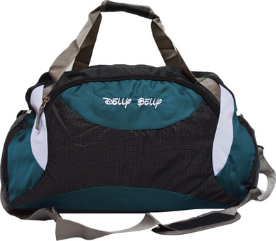

Fashion Knockout (Expandable) delly belly travel duffel bag Travel Duffel Bag(Black, Blue)