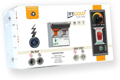 

LIFEGOLD ELCB+MCB, SINGLE PHASE 2 POLE DVS-25 Amp. MCB(2)