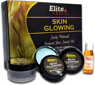 

ELITE VEDIC Skin Glowing Turly Natural Instant Glow Facial Kit 370 g