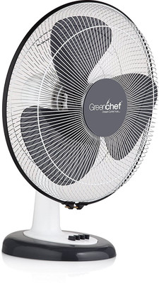 

Greenchef Table Fan - Swing 3 Blade Table Fan(Black, Pack of 1), Black;white