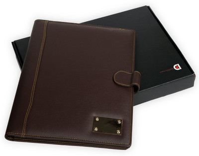 

COI Leatherite Folder(Set Of 1, Brown)