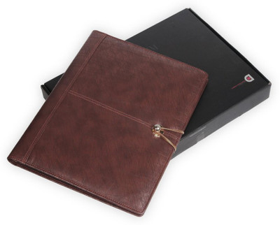 COI Leatherite Folder(Set Of 1, Brown)