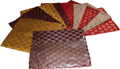 

Wonder Star Art Silk Saree Single Packing cover in tissue transparent sheet (Wedding Collection Gift) (Multicolored/Assorted Color) set of 10 Pcs(Multicolor)