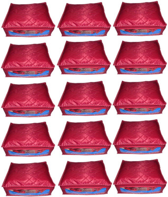 

Afrose High Quality Multipurpose Parachute Plain Saree Cover 15PC Capacity 10-15 Units Saree/Blouse Each(Maroon)