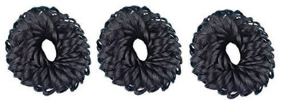 

Confidence Easy To Use Hair Accessories / Hair Juda Band 3 (Small) Rubber Band Style For Women & Girls (Black) Rubber Band(Black)