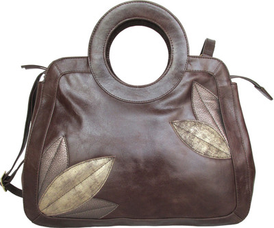 

munai's creation Hand-held Bag(Brown)