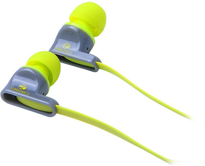 Zebronics EM 950 with mic Wired Headset with Mic(Green, In the Ear)