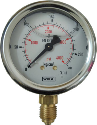

Wika 213.53.63 Range 0 to 280 Kg/cm² Pressure Gauge Hydrometer