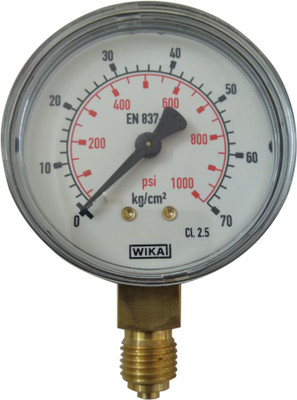

Wika 111.10.63 Range 0 to 70 Kg/cm² Pressure Gauge Hydrometer