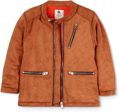 

Cherry Crumble California Full Sleeve Solid Baby Boys & Baby Girls Jacket, Brown