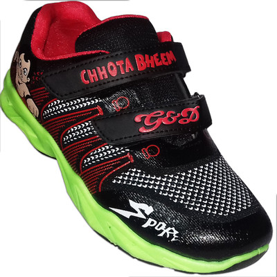 

FASHION GATEWAY Boys & Girls Velcro Sneakers(Black