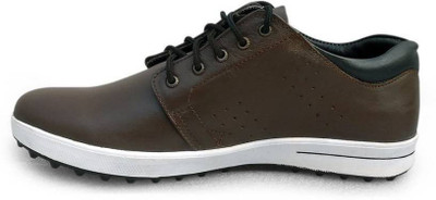 

viper golf Boys Strap Golf Shoes(Brown, Multicolour