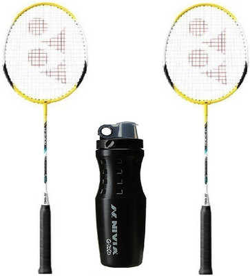

Yonex Combo of Three, Two B-5000 Badminton Racquet (Cover 3/4) and one 'G 2020 Sipper (Color On Availability)- Badminton Kit