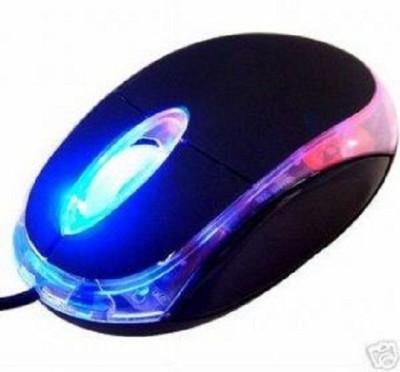 Shivonic Laptop or PC USB Wired Optical Mouse(USB, Black) at flipkart