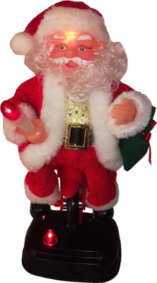 

kidoz kingdom MUSICAL SANTA ON BICYCLE WITH LIGHT AND MOVING(Multicolor)