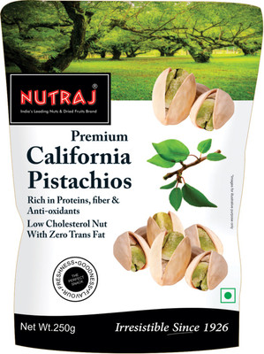 

Nutraj California Roasted & Salted Pistachios(250 g, Pouch)