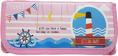 

Mcnt light pink picture Art Canvas Pencil Box(Set of 1, Purple)