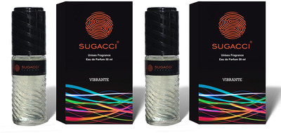 

Sugacci Stylish & Attractive Unisex Perfume Bottles with International Fragrance of VIBRANTE- Pack of 2 - 50ml x 2 - Eau de Parfum - 100 ml(For Men & Women)