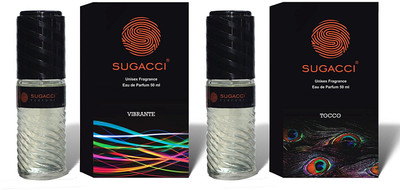 

sugacci Stylish & Attractive Unisex Perfume Bottles with International Fragrances of VIBRANTE And TOCCO Eau de Parfum - 100 ml(For Men & Women)