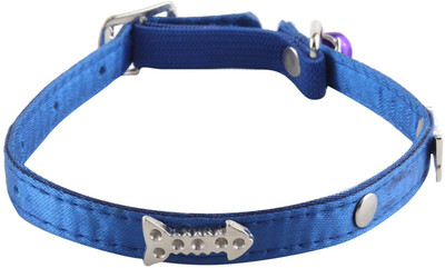 

SRI High Quality Designer Adjustable Paw Revit Studs Design Collar For Puppy/Cat Cat Everyday Collar(, Blue